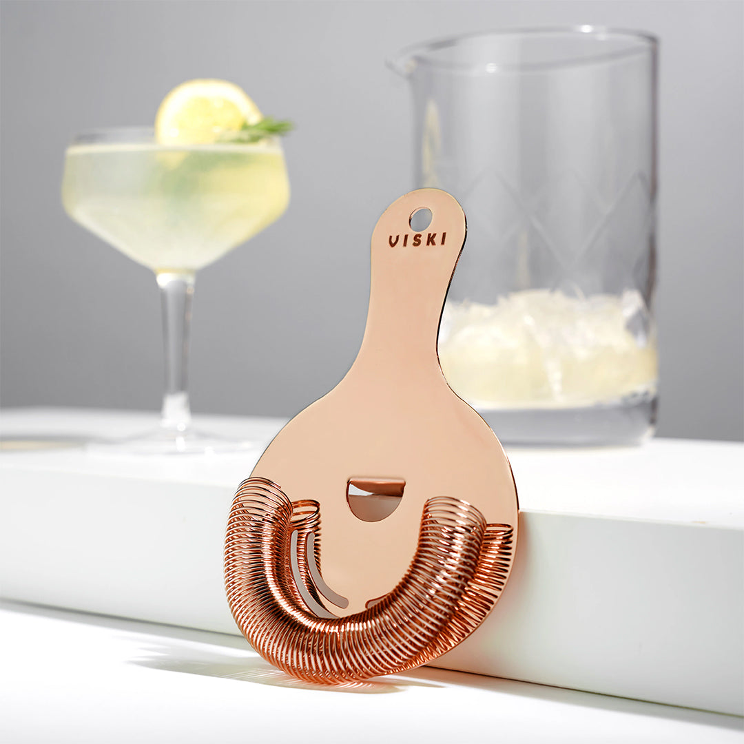 Viski Copper Hawthorne Strainer