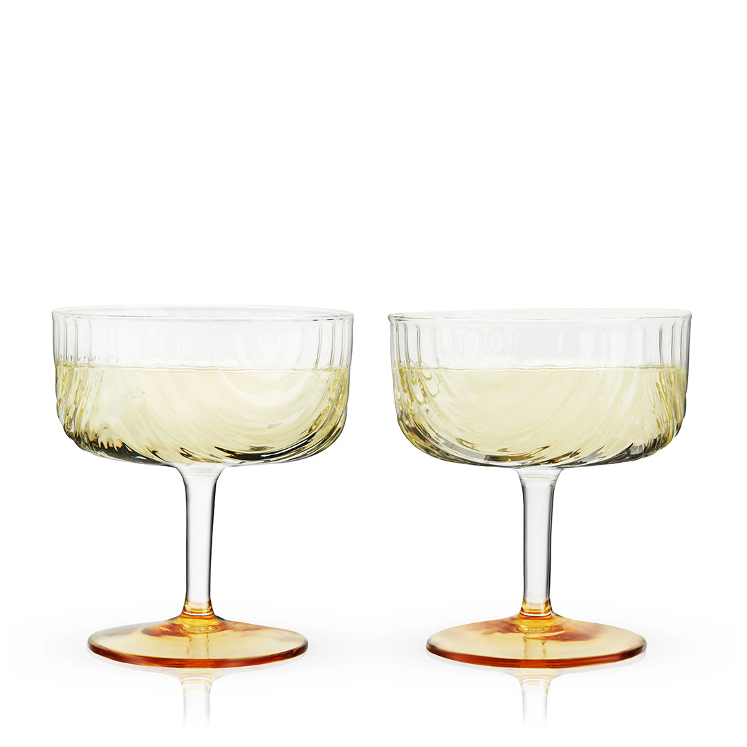 Viski Gatsby Coupe Glasses - Set of 2