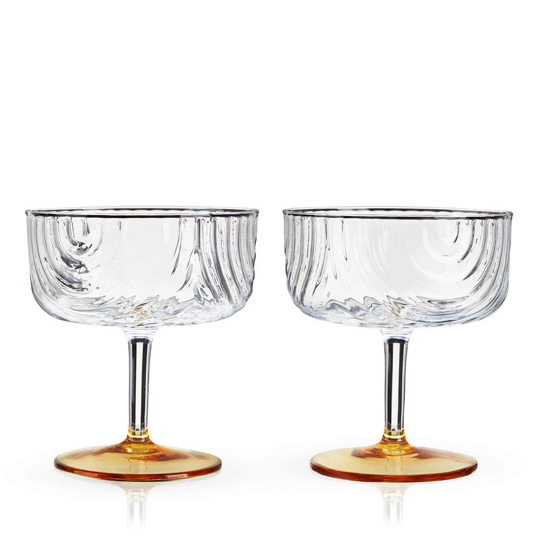 Viski Gatsby Coupe Glasses - Set of 2