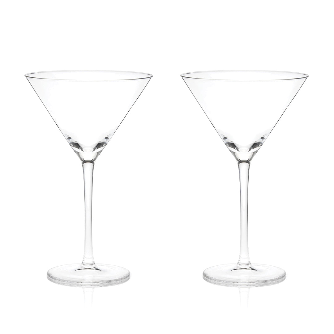 Viski Stemmed Crystal Martini Glasses - Set of 2