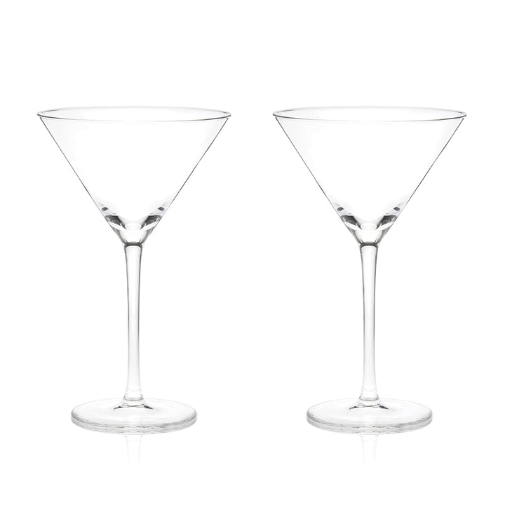 Viski Stemmed Crystal Martini Glasses - Set of 2