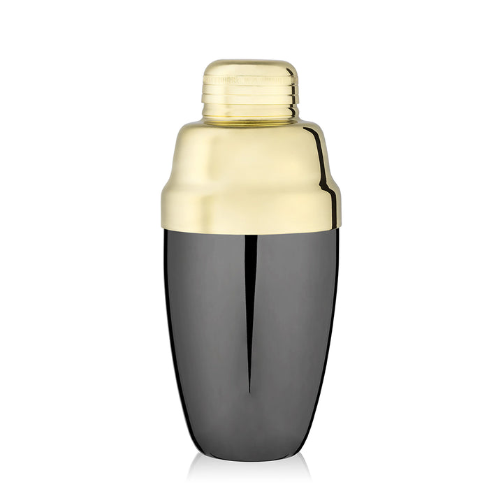 Viski Two-Toned Heavyweight Shaker (Black/Gunmetal and Gold)