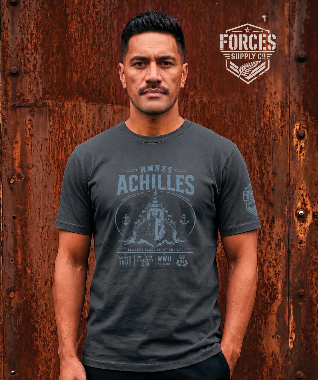 Achilles Tee Shirt- Blue