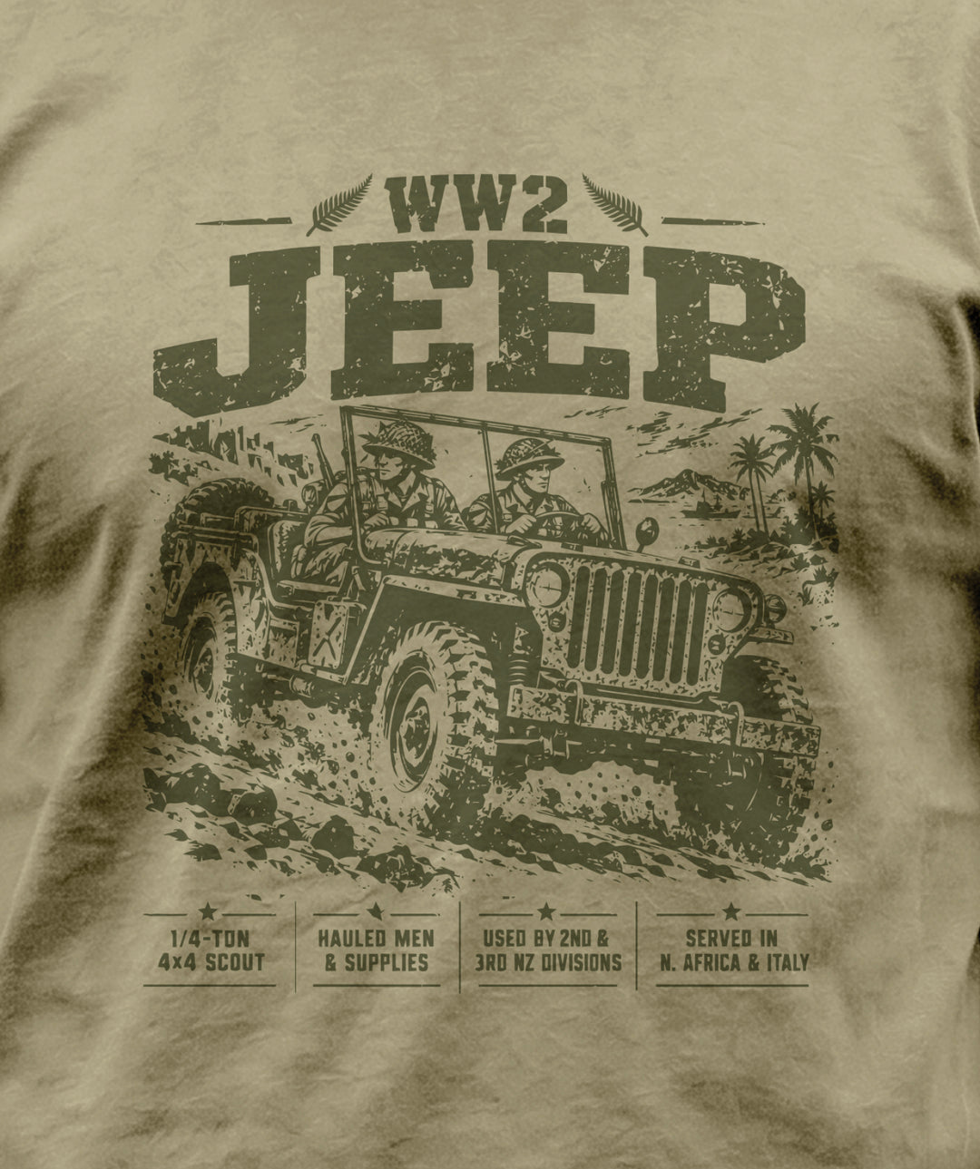 WW2 Jeep Tee Shirt