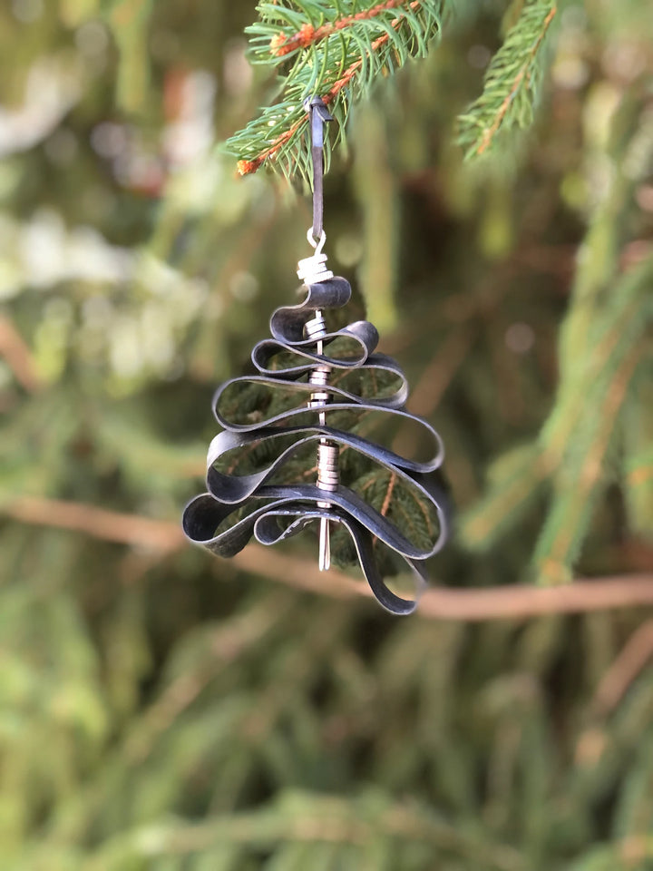 Up-Cycled Innertube Christmas Tree Decoration