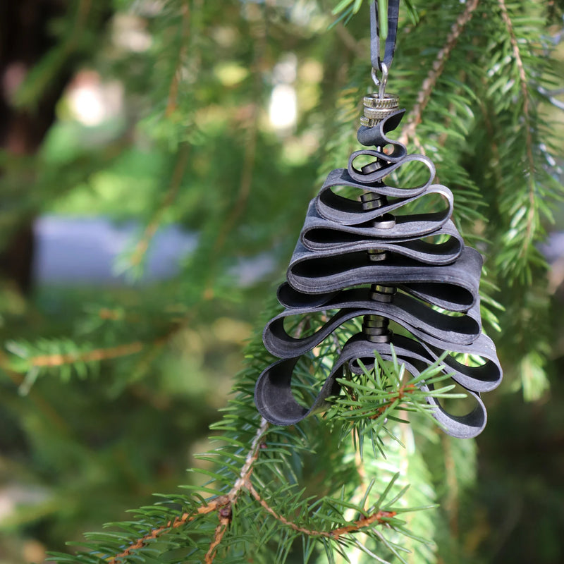 Up-Cycled Innertube Christmas Tree Decoration