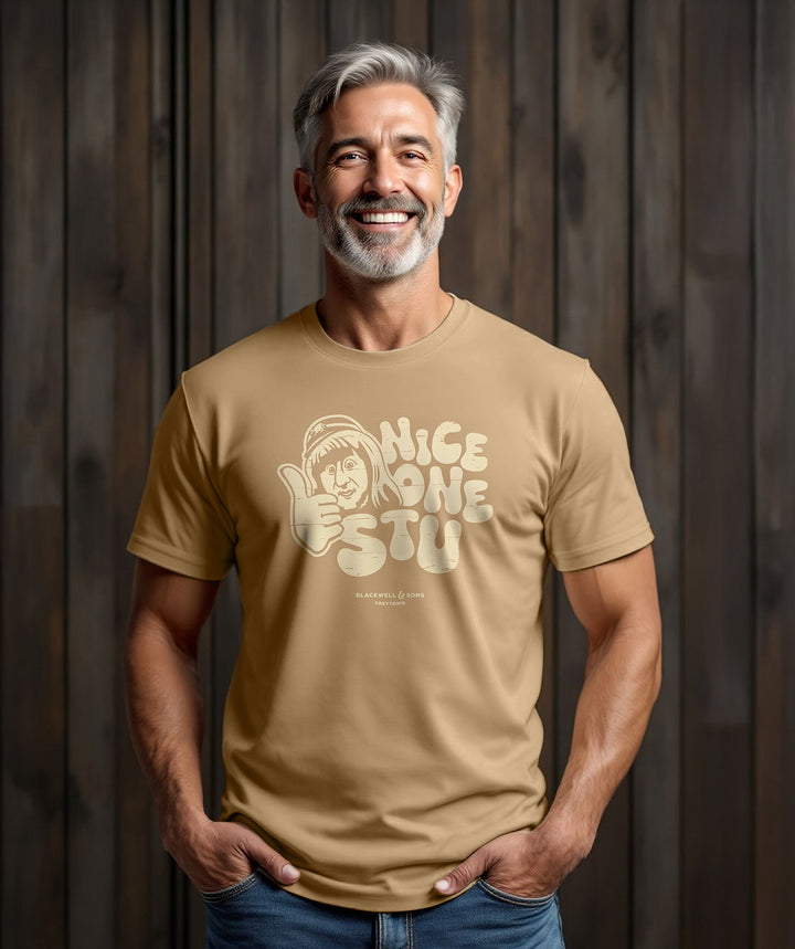 Nice One Stu Tee Shirt - Khaki