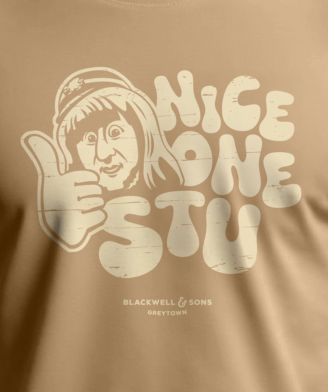 Nice One Stu Tee Shirt - Khaki