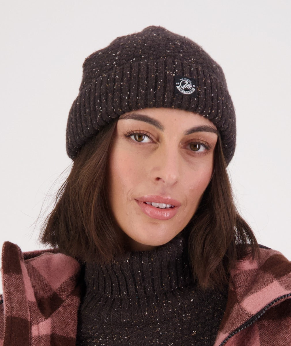 Swanndri South Rd Waffle Beanie - Coffee