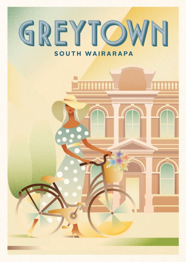 Limited Edition Art Prints: A SPOT OF SHOPPING - Greytown - Blackwell Press Exclusive