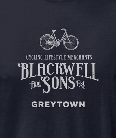 Blackwell and Sons Logo Tee Shirt - Navy