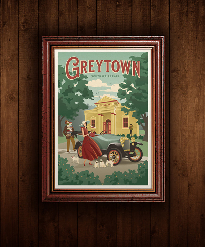 Limited Edition Art Prints: BIG WEEKEND IN - Greytown - Blackwell Press Exclusive