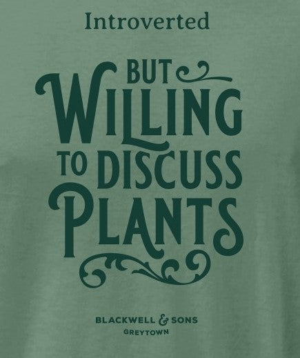 Introverted Tee Shirt - Blackwell Heritage Harvest - Sage NEW