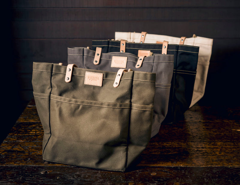 Blackwell and Sons Waxed Canvas Day Tote - Olive