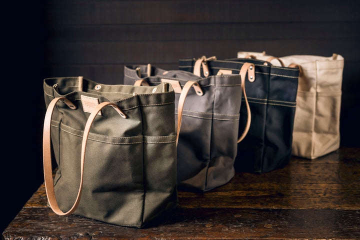 Blackwell and Sons Waxed Canvas Day Tote - Slate