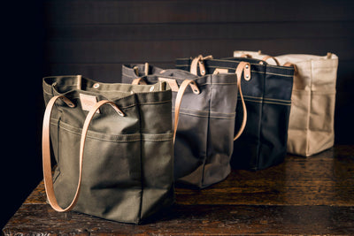 Blackwell and Sons Waxed Canvas Day Tote - Olive