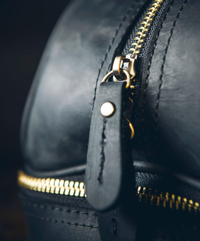 MVP Leather Dopp Bag - Black