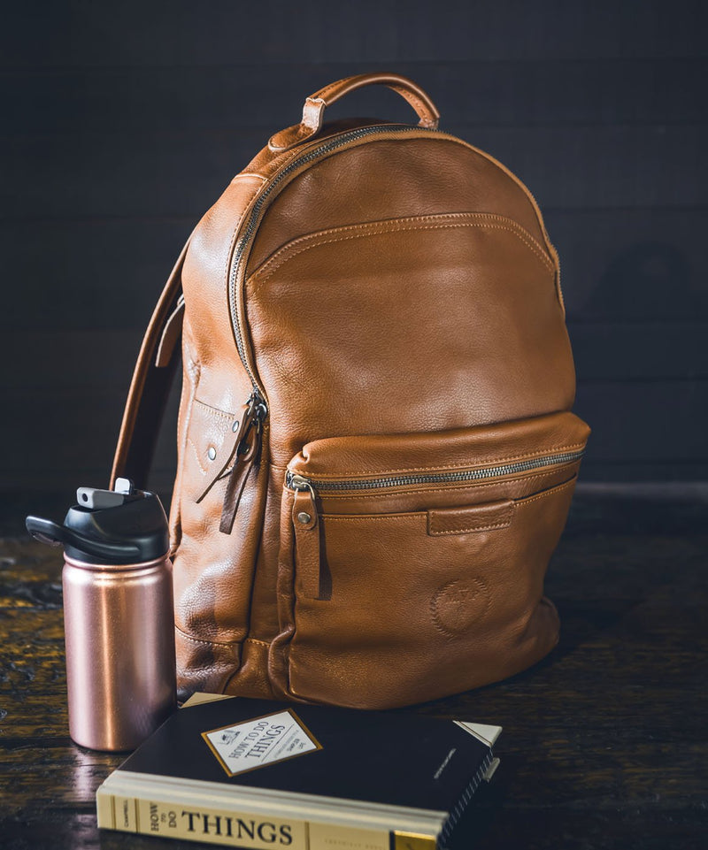 MVP Leather Backpack - Cognac