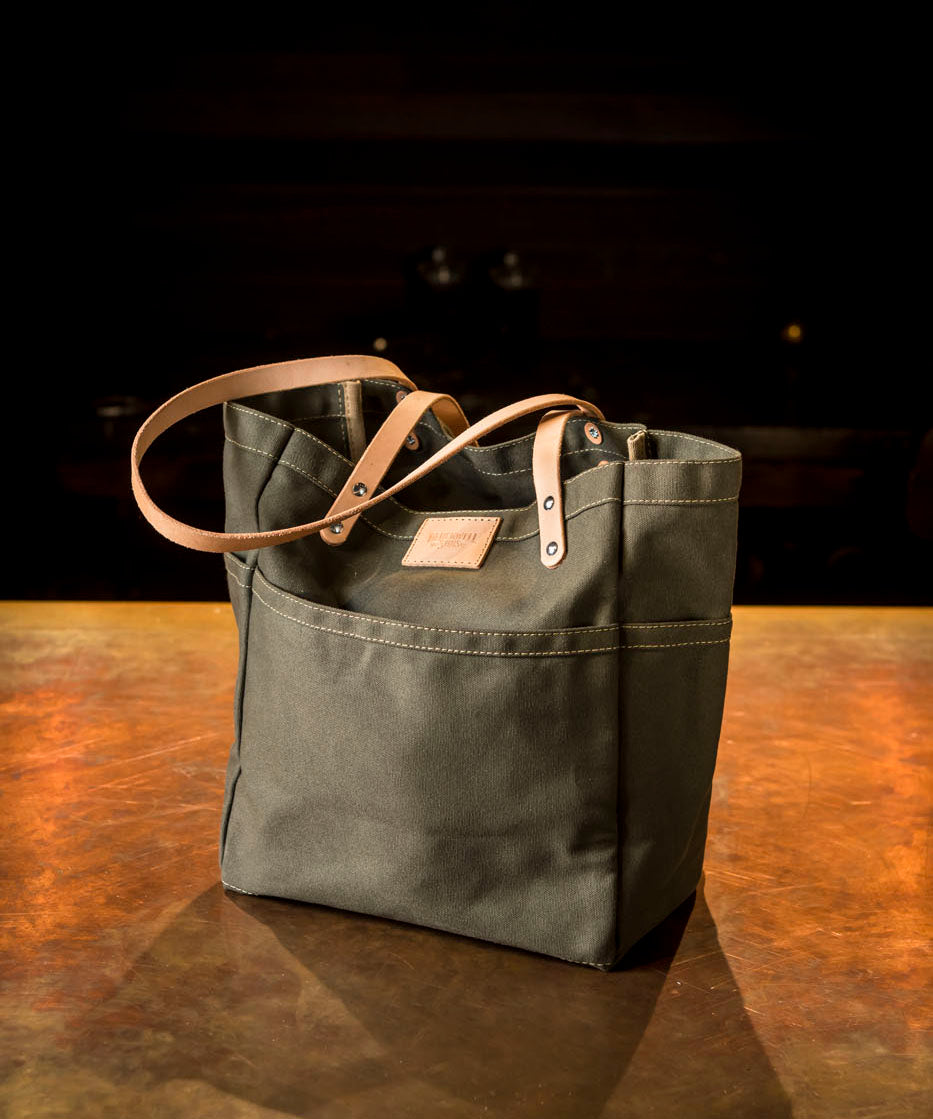 Blackwell and Sons Waxed Canvas Day Tote Olive – Blackwell Sons