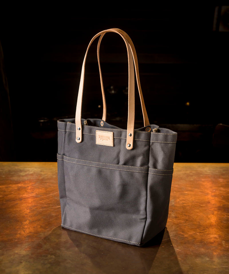 Blackwell and Sons Waxed Canvas Day Tote - Slate
