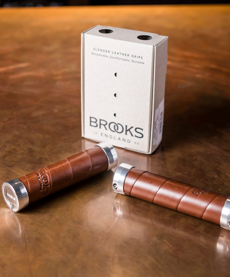 Brooks Slender Grips - Brown 130mm