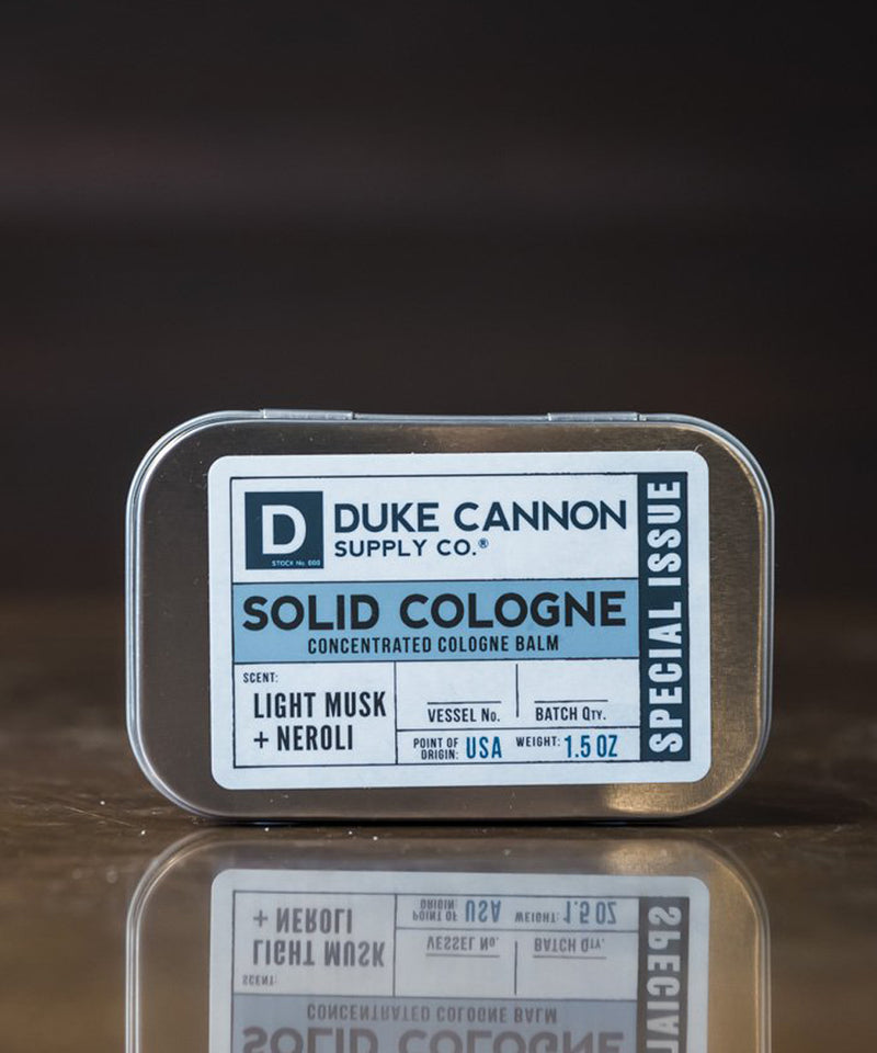 Duke Cannon Solid Cologne - Light Musk and Neroli