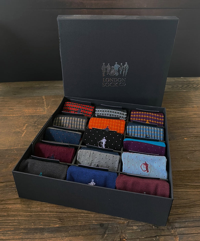Fifteen Pair Gift Box - Designer Collection - By London Sock Company