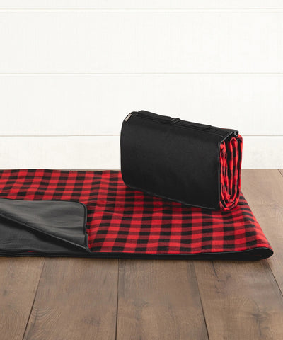 Blanket Tote XL - Red and Black Buffalo Plaid - 2m x 1.8m