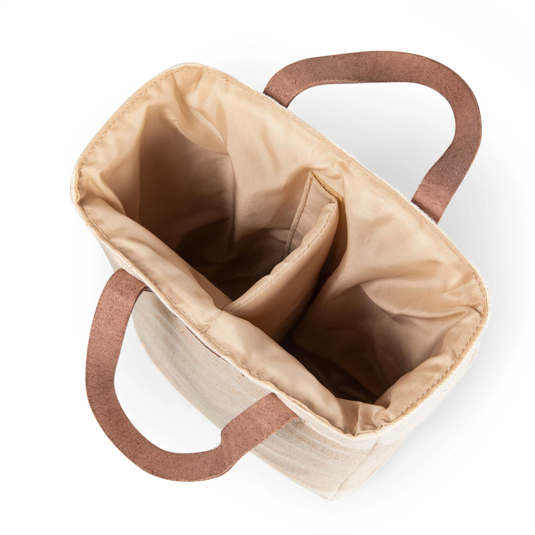 Pinot - Jute 2-bottle Insulated Wine Bag