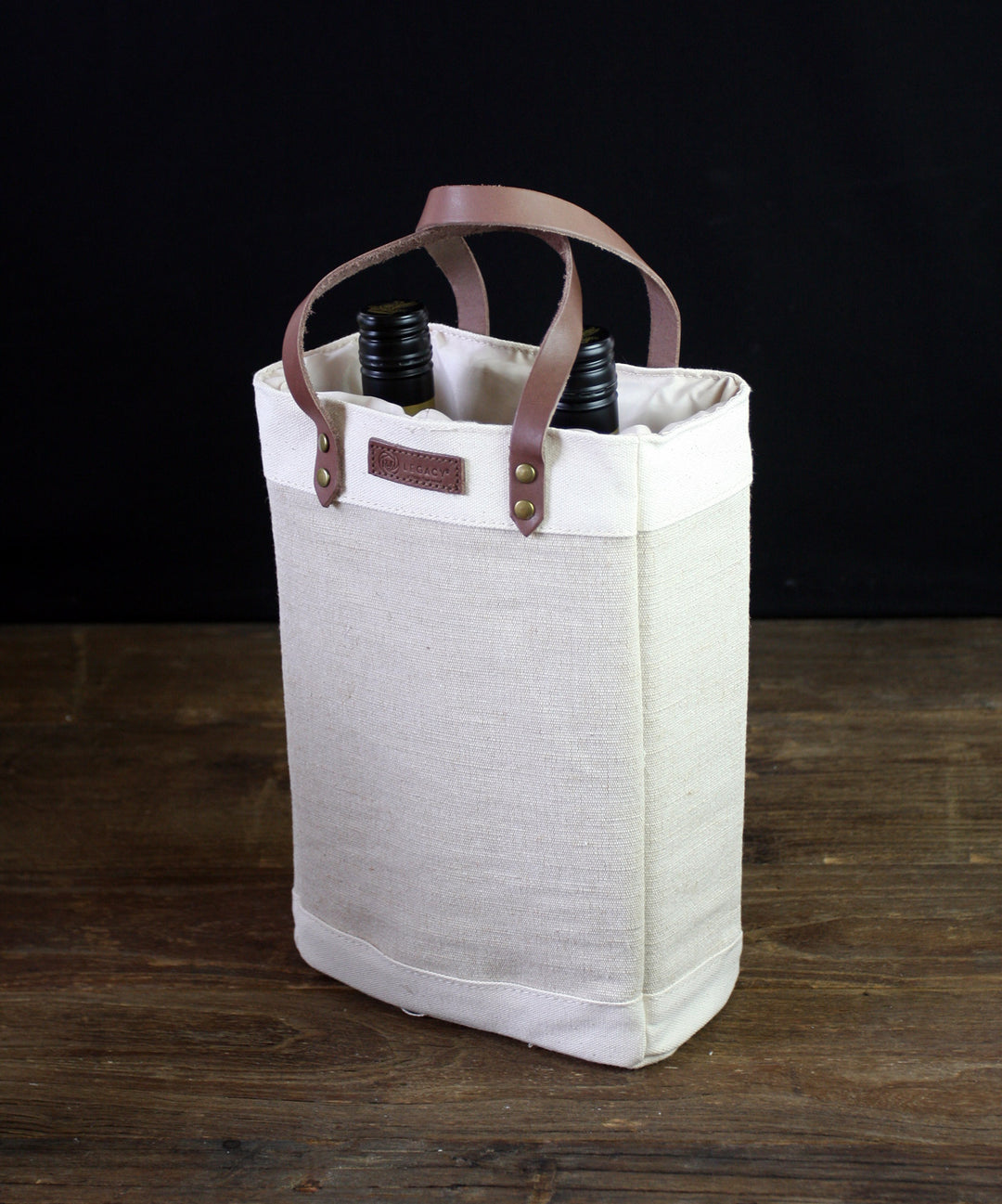 Pinot - Jute 2-bottle Insulated Wine Bag