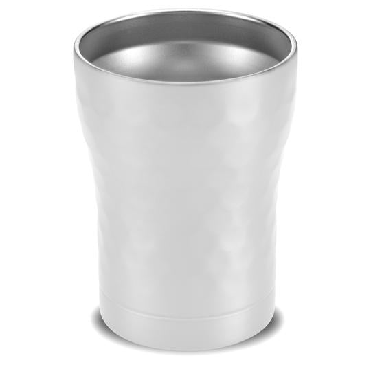 Insulated Cup 12oz (355ml) - Hammered White / Dimpled Golf