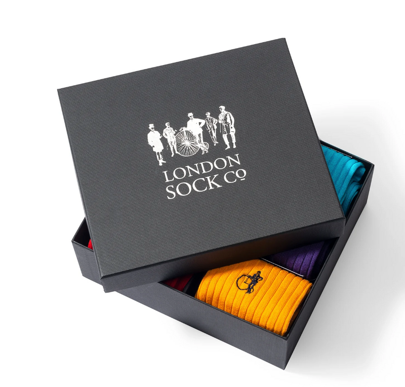 Six Pair Gift Set - Simply Colour - By London Sock Company