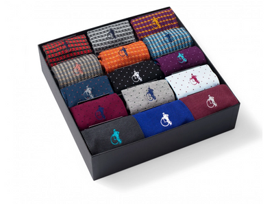 Fifteen Pair Gift Box - Designer Collection - By London Sock Company