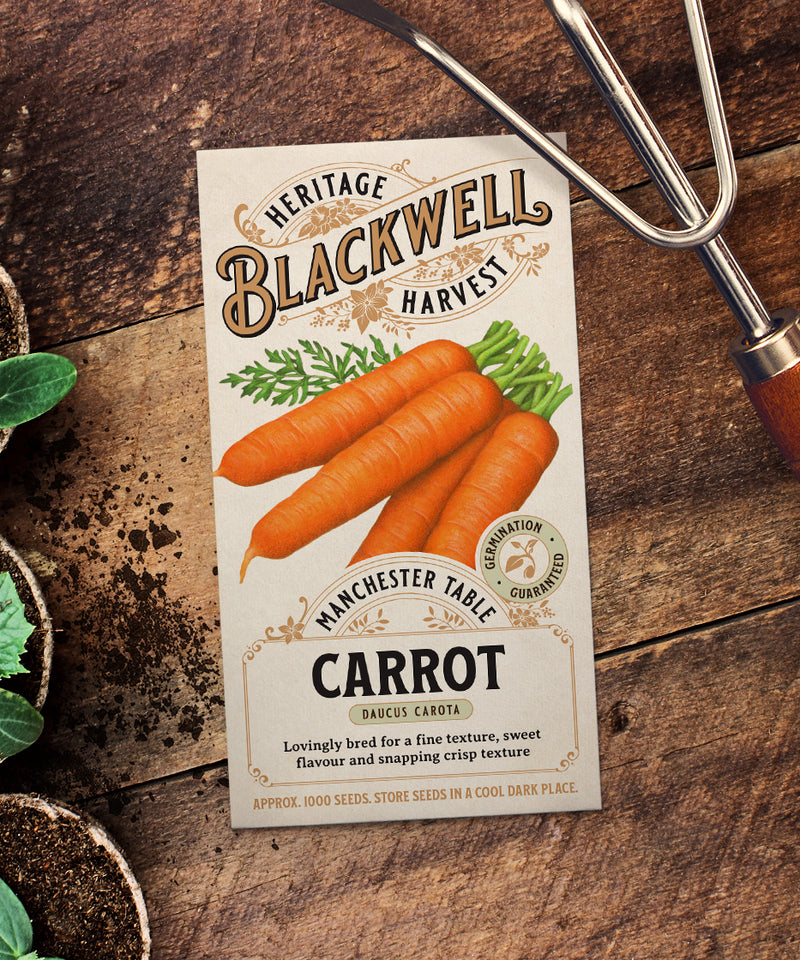 Blackwell Heritage Harvest Seeds - Manchester Table Carrot