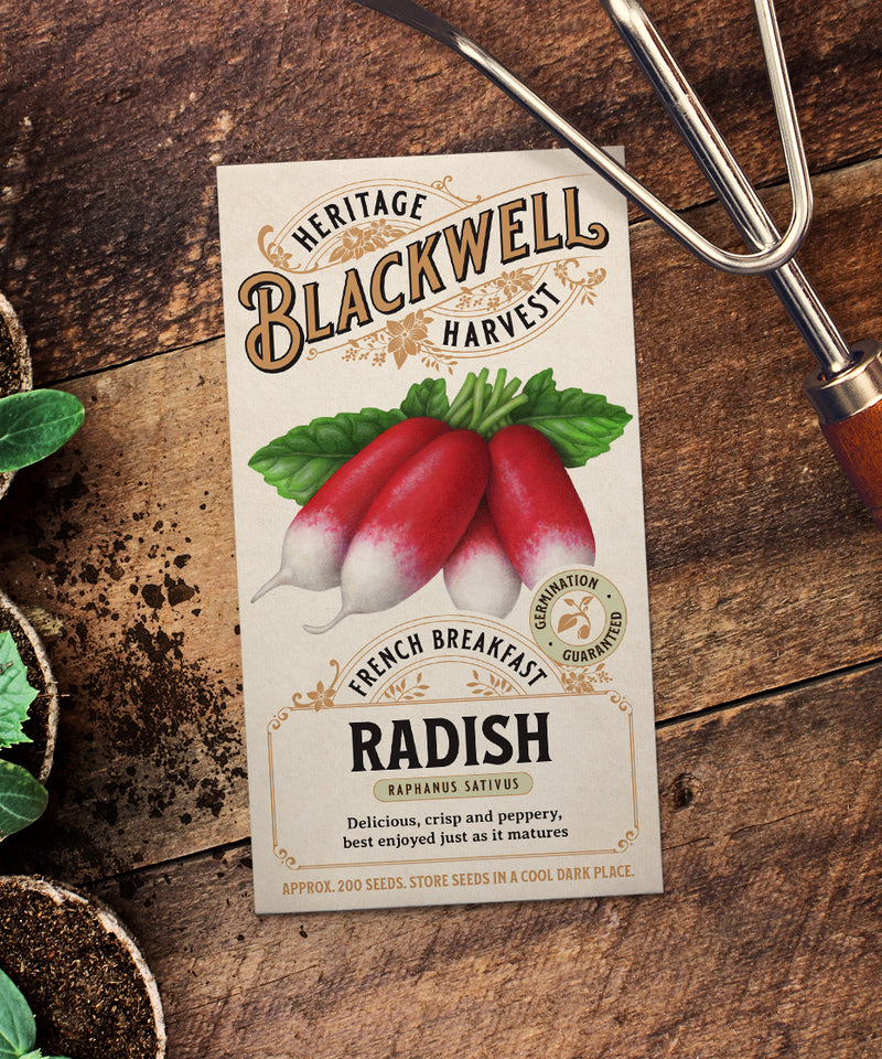 Blackwell Heritage Harvest Seeds - French Breakfast Radish