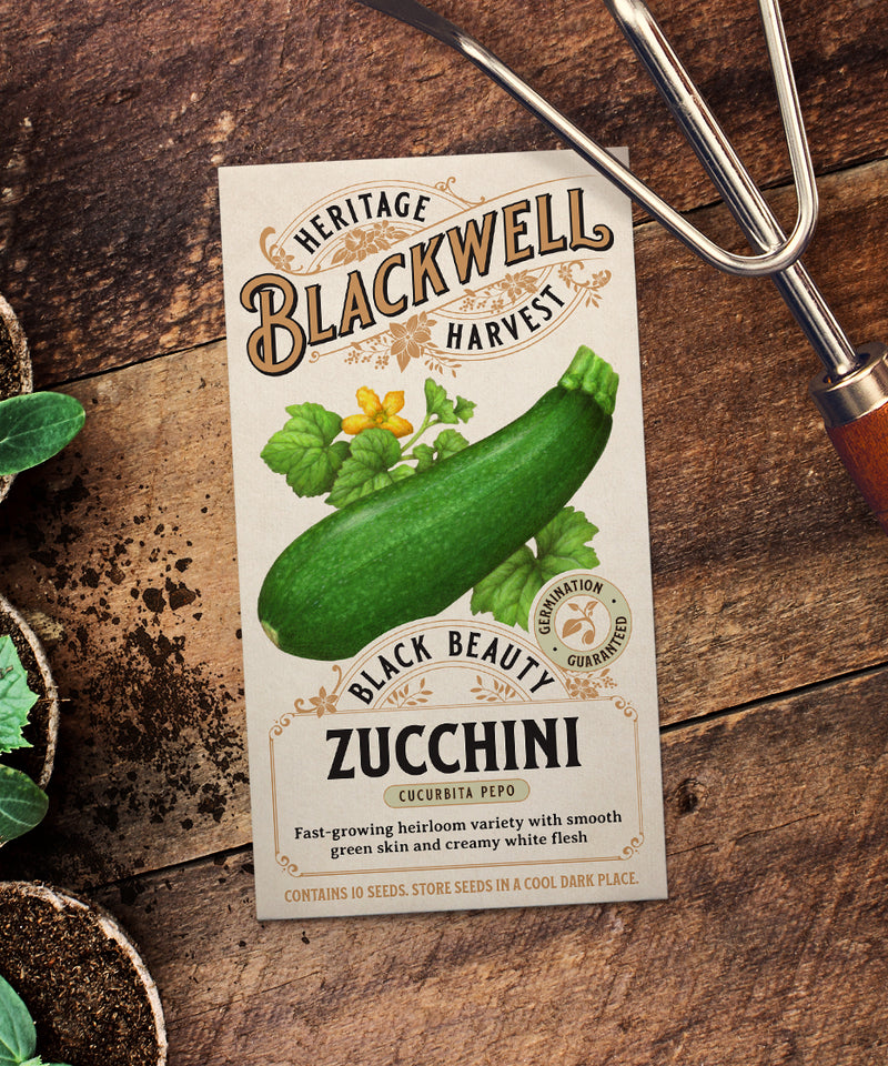 Blackwell Heritage Harvest Seeds - Black Beauty Zucchini