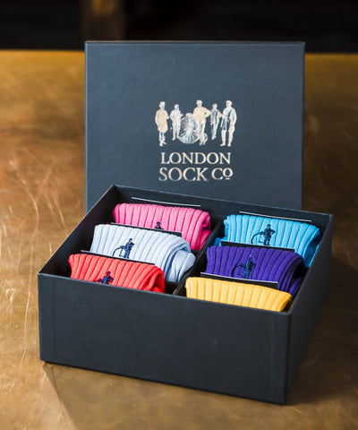 Six Pair Gift Set - Simply Colour - By London Sock Company