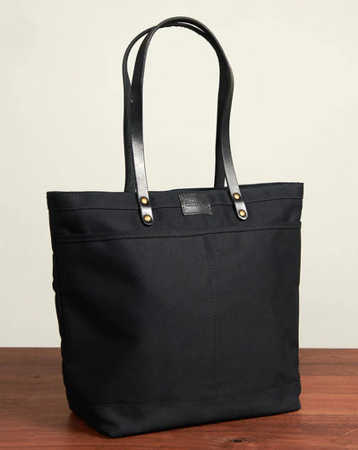 Blackwell and Sons Zippered Tote - Black Twill