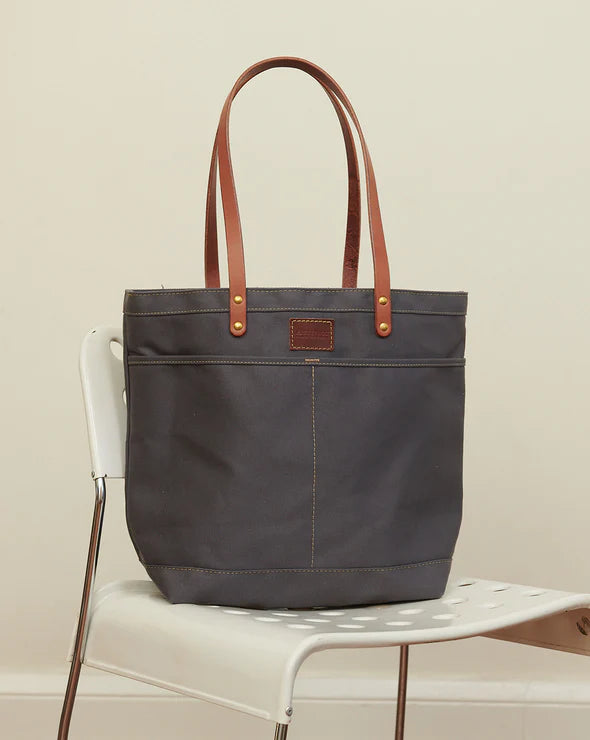 Blackwell and Sons Zippered Tote - Slate Twill
